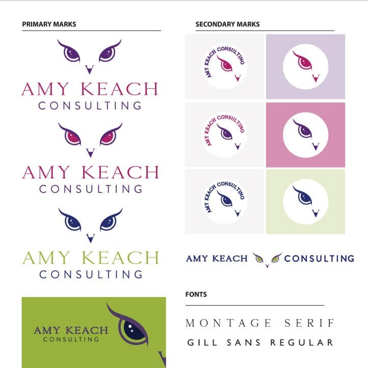 Amy Keach Consulting identity system